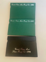 US Mint Proof Sets 1996-98