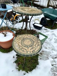 Two Small Outdoor Tables