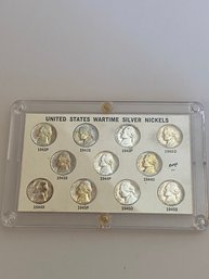 UNITED STATES WARTIME SILVER NICKELS