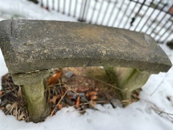 Small Cement Bench