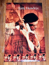Jimi Hendrix Poster.  Not Framed
