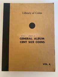Book With 1941- 1987 Lincoln Cents