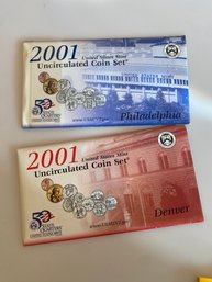 2001 Philadelphia & Denver U.C. Coin Sets
