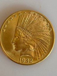 1932 $10 Indian Head Gold Eagle