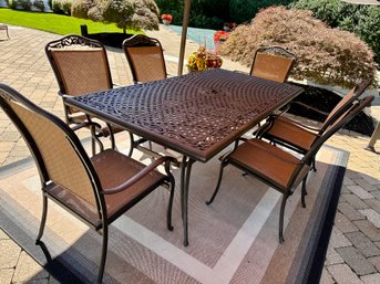 Sunbrella Patio Table And Six Chairs