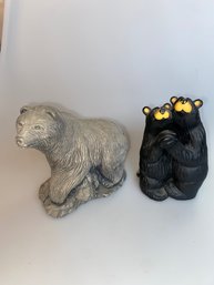 Bear Figurines Pair