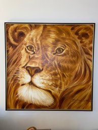 Large Lion Painting 36x36
