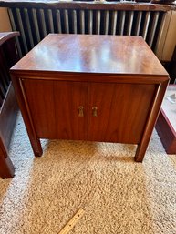 Midcentury Modern End Table With Storage