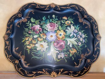 Large Metal Floral Tray 31x24