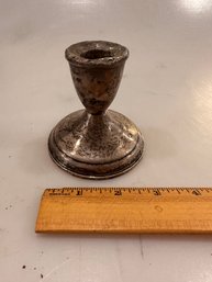 Sterling Candlestick (dented, Weighted)