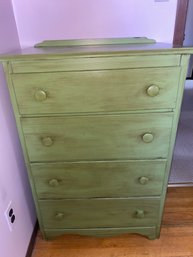 Painted Green Chest Of Drawers