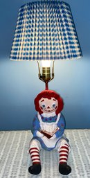 Vintage Raggedy Ann Ceramic Lamp