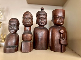 Lot Of 4 Wooden Carvings