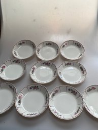 Set Of 10 GDA Limoges 5 Inch Shallow Bowls