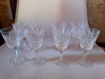 Lot Of Eight 6 Inch Waterford Glasses