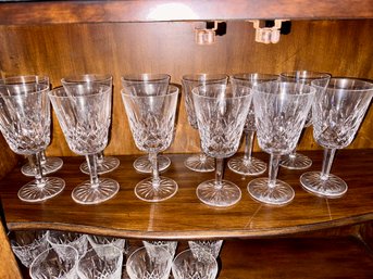 Lot Of Twelve 7 Inch Waterford Glasses
