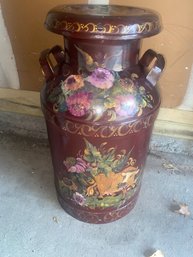 Hand Painted Milk Can