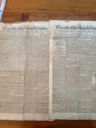 Original Gazette Of The United States June 6, June 20  1792