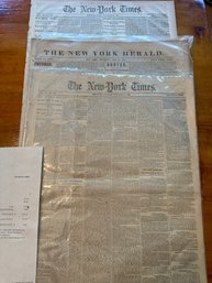 Original NY Times Sept 10, 16 1864, NY Herald July 28, 1864