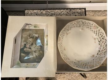 Floral Frame & Bowl