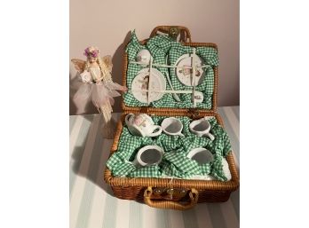 Fairy Tea Set & Figurine