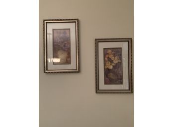 Pair Of Flower Prints