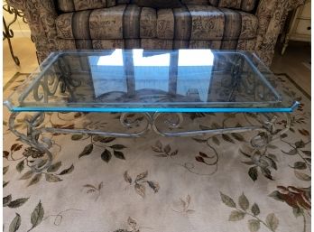 Glass & Metal Coffee Table