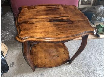 Honey-colored End Table