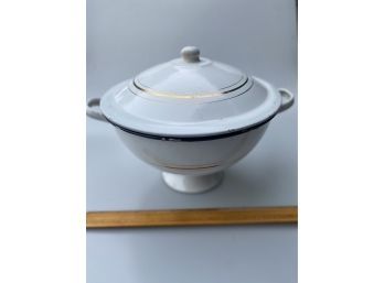 Vintage Enamel Lidded Casserole