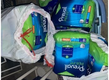 Large Lot Of Adult Diapers Size Large