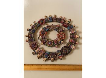 Handmade Ethnic Doll Wreath