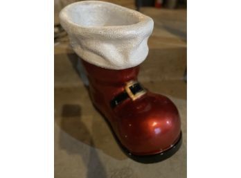 Large Santa Boot Planter