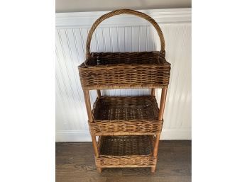 Three Tier Wicker Organizer