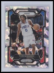 2023-24 Panini Prizm #15 Tyrese Maxey Prizms Ice