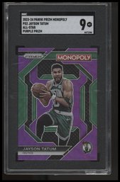 2023-24 Panini Prizm Monopoly #PS2 Jayson Tatum All-Star Purple SGC 9