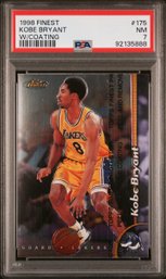 1998 Finest #175 Kobe Bryant W/Coating PSA 7