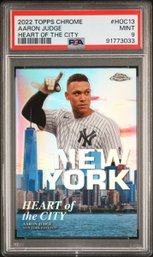 2022 Topps Chrome Heart Of The City #HOC13 Aaron Judge Heart Of The City PSA 9