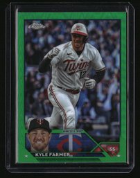 2023 Topps Chrome Update #USC154 Kyle Farmer Green #/99