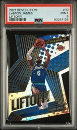 2021 Panini Revolution Liftoff! #10 Lebron James DIE-CUT Liftoff! PSA 9