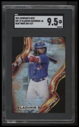 2021 Bowman's Best #HW-19 Vladimir Guerrero Jr. Heatwave Die Cut SGC 9.5