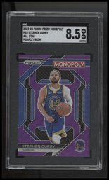 2023-24 Panini Prizm Monopoly #PS8 Stephen Curry All-Star Purple SGC 8.5