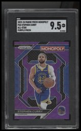 2023-24 Panini Prizm Monopoly #PS8 Stephen Curry All-Star Purple SGC 9.5