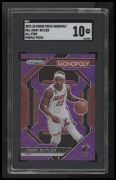 2023-24 Panini Prizm Monopoly #46 Jimmy Butler Purple SGC 10