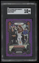 2023-24 Panini Prizm Monopoly #70 Kevin Durant Purple SGC 10