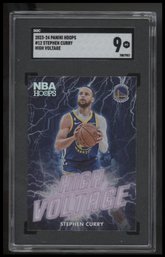 2023-24 Hoops #12 Stephen Curry High Voltage SGC 9