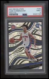 2021-22 Panini Revolution #120 Cade Cunningham ROOKIE Fractal PSA 9