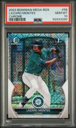 2023 Bowman Mega Box Chrome #58 Lazaro Montes Chrome PSA 10