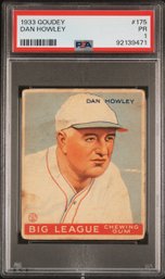 1933 Goudey #175 Dan Howley PSA 1