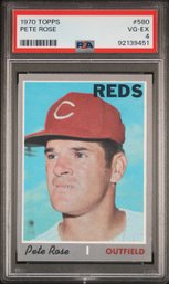 1970 Topps #580 Pete Rose PSA 4