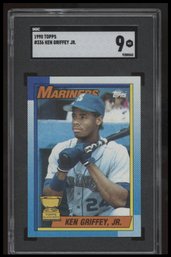 1990 Topps #336 Ken Griffey Jr. SGC 9 ROOKIE